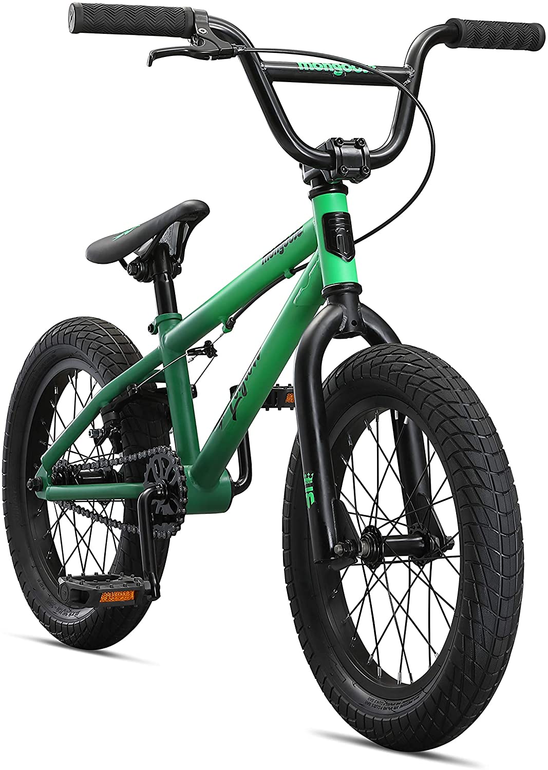 Mongoose Legion Freestyle Sidewalk BMX Bike for-Kids, -Children and Beginner-Level to Advanced Riders, 16-20-inch Wheels, Hi-Ten Steel Frame, Micro Drive 25x9T BMX Gearing